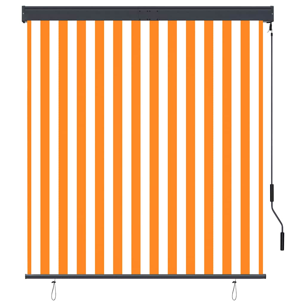 Vanjska roleta 140 x 250 cm bijelo-narančasta