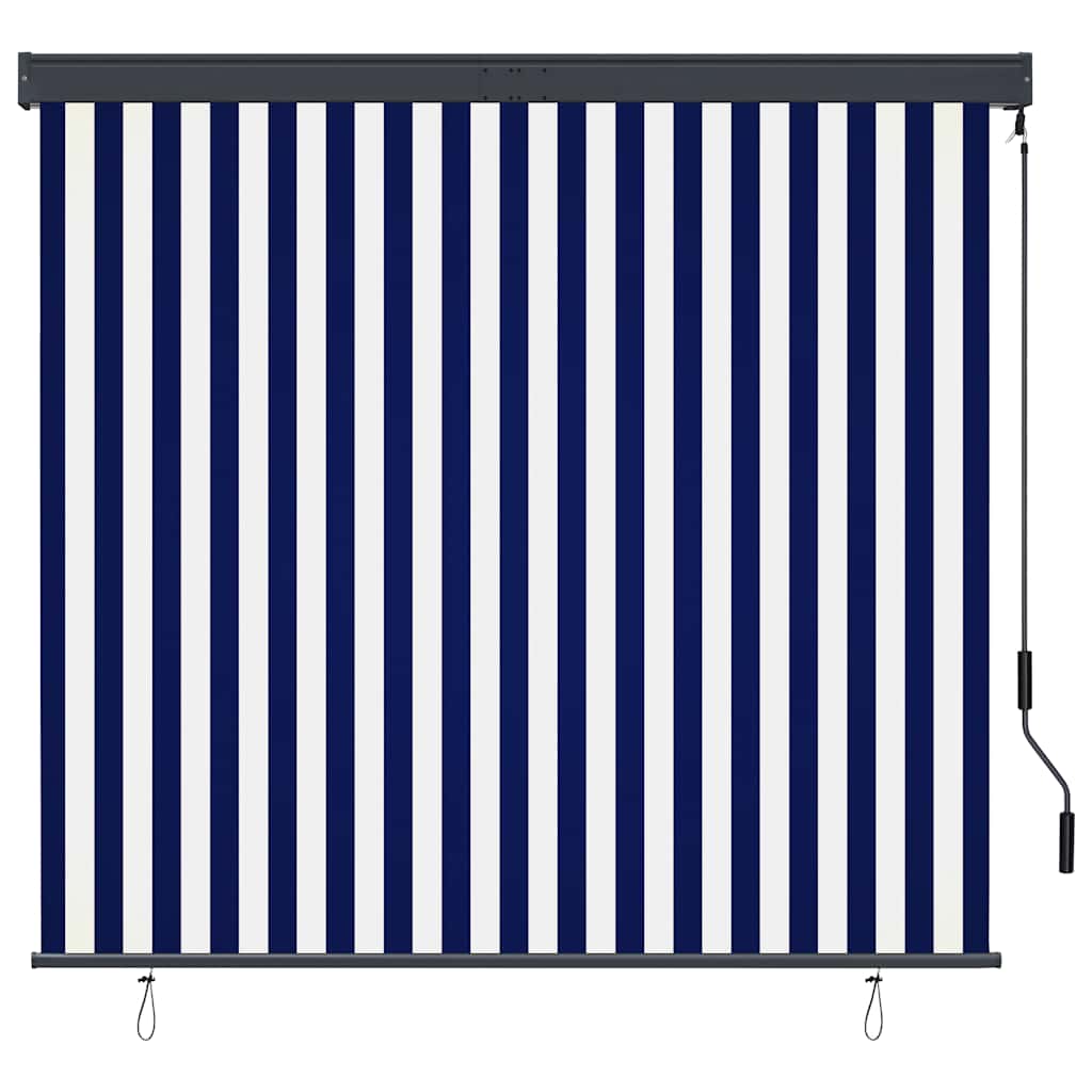 Vanjska roleta 160 x 250 cm plavo-bijela