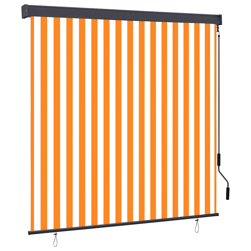 Vanjska roleta 160 x 250 cm bijelo-narančasta