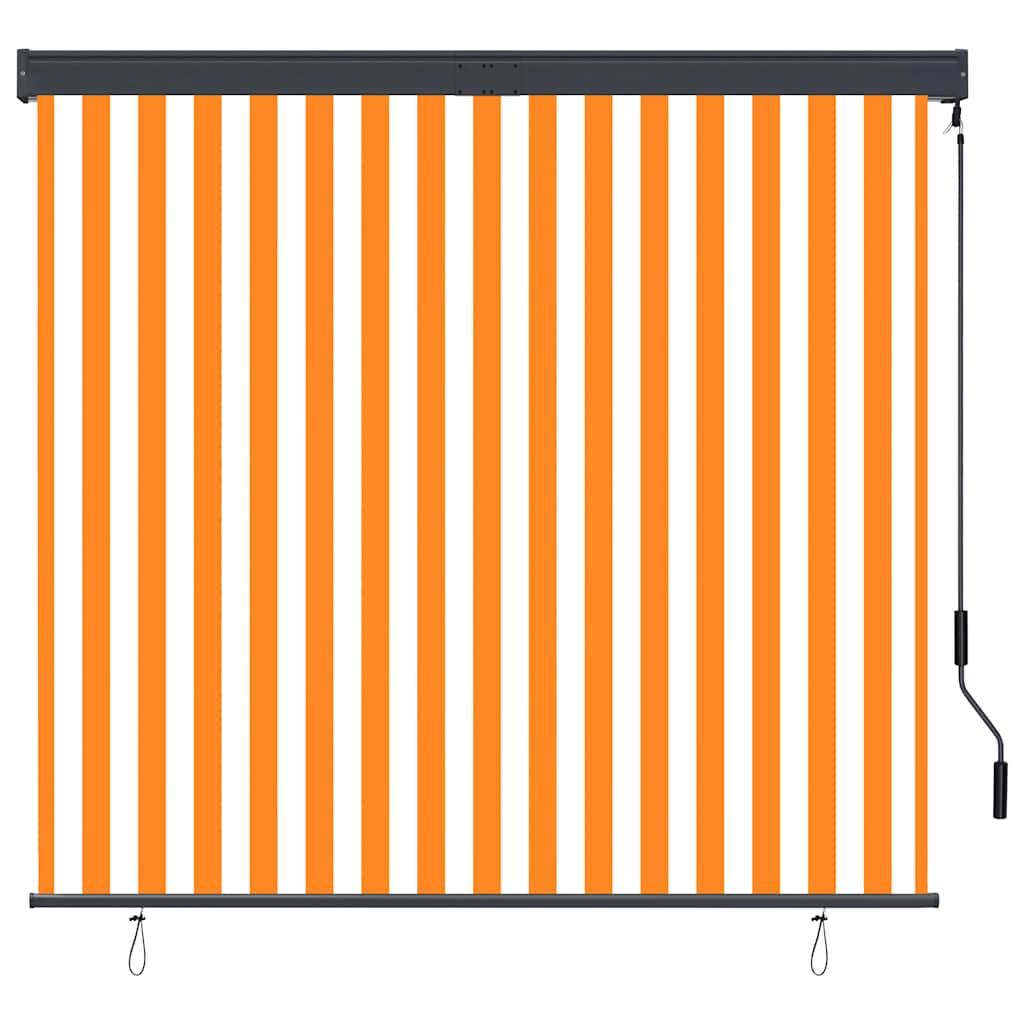 Vanjska roleta 160 x 250 cm bijelo-narančasta