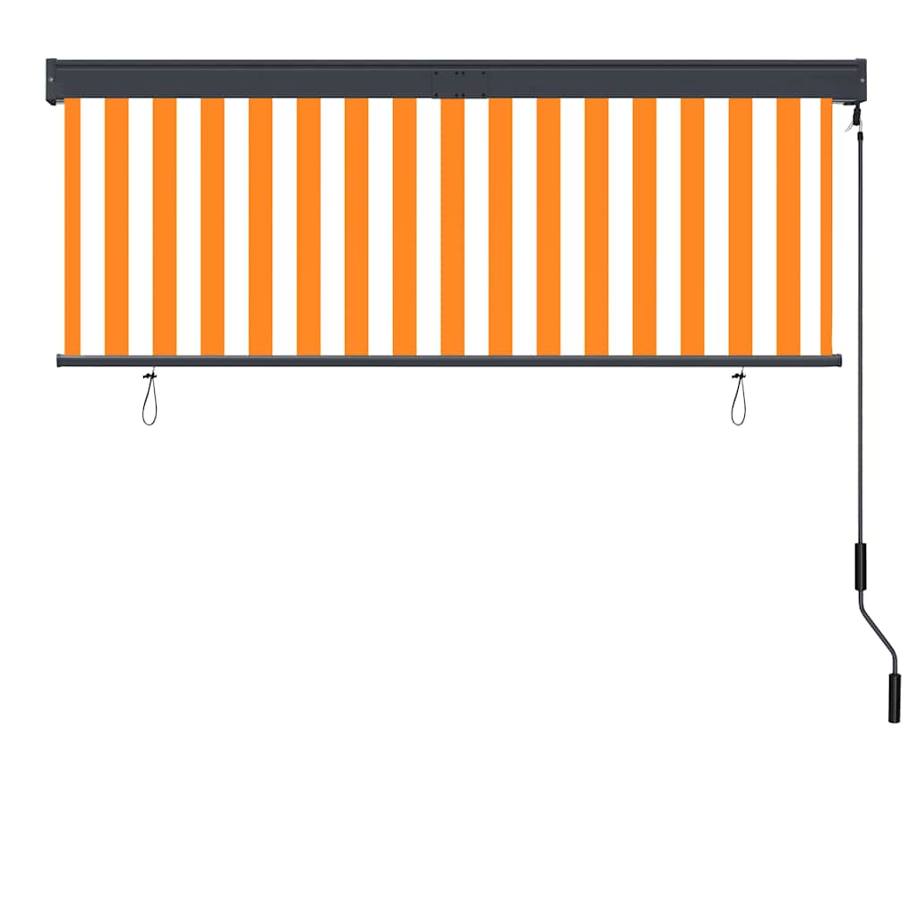 Vanjska roleta 160 x 250 cm bijelo-narančasta