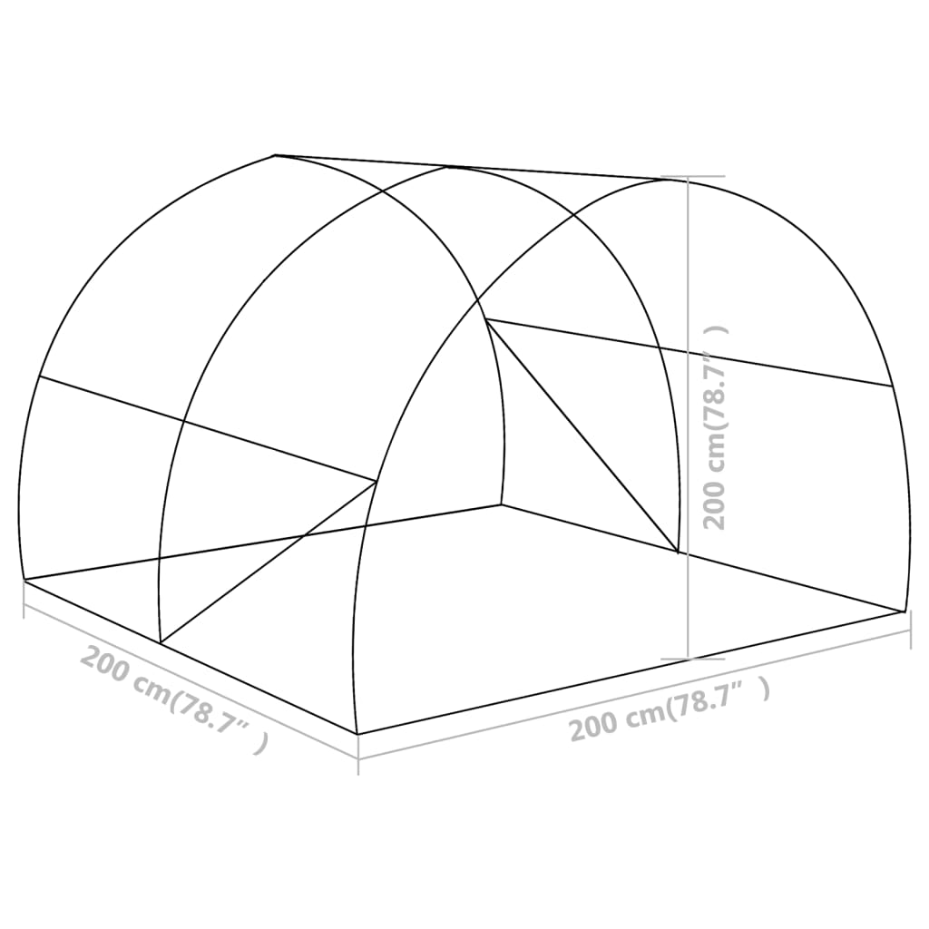 Plastenik 4 m² 2 x 2 x 2 m