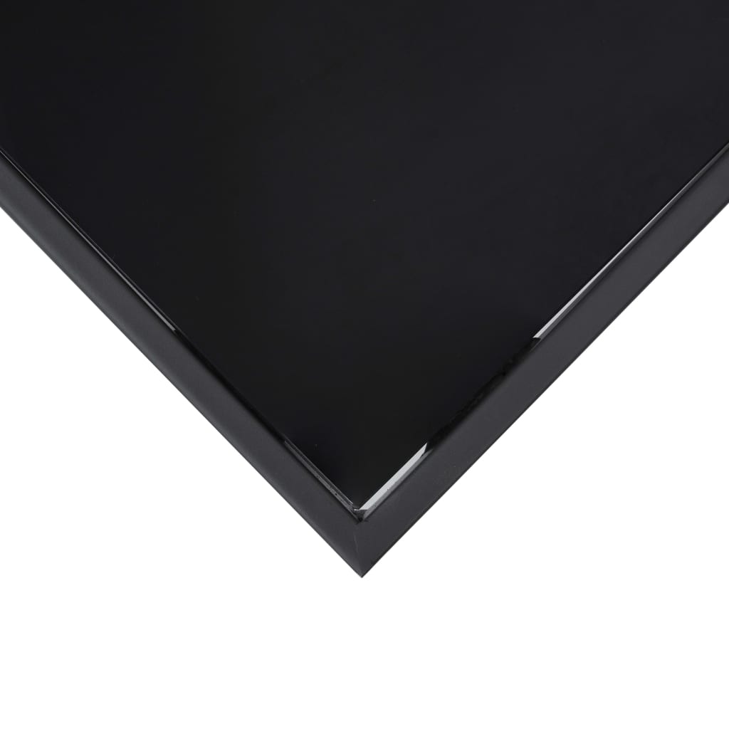 Vrtni barski stol crni 60 x 60 x 110 cm od kaljenog stakla