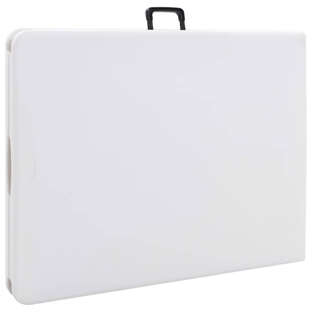 Sklopivi vrtni stol bijeli 180 x 72 x 72 cm HDPE