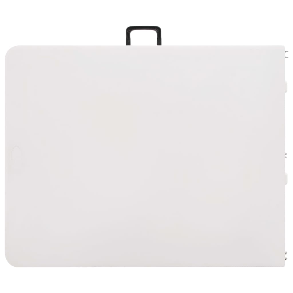 Sklopivi vrtni stol bijeli 180 x 72 x 72 cm HDPE