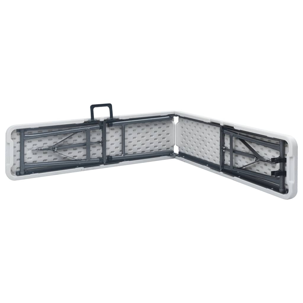 Sklopive vrtne klupe 2 kom 180 cm HDPE bijele