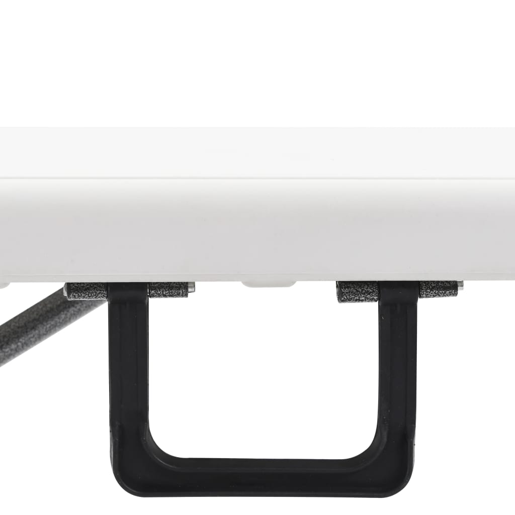 Sklopive vrtne klupe 2 kom 180 cm HDPE bijele