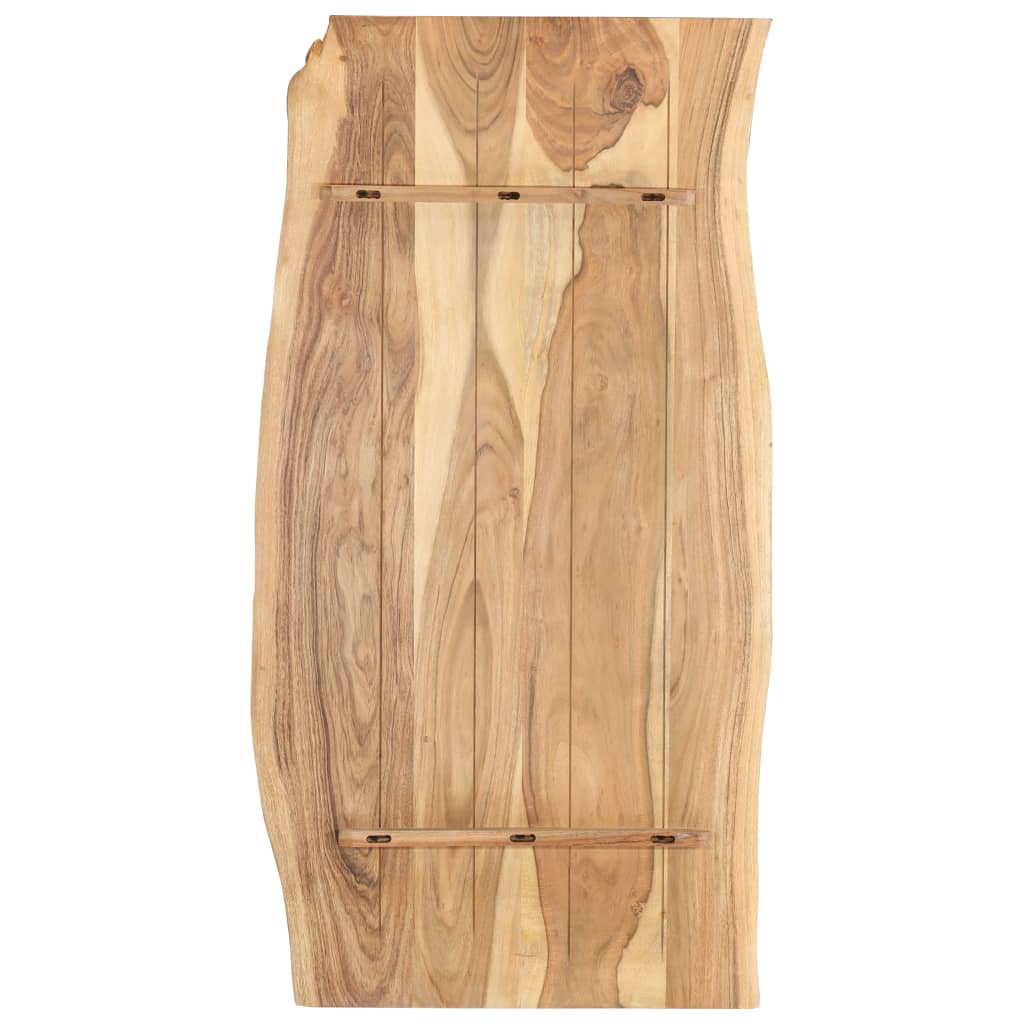 Stolna ploča od masivnog bagremovog drva 118 x (50-60) x 2,5 cm