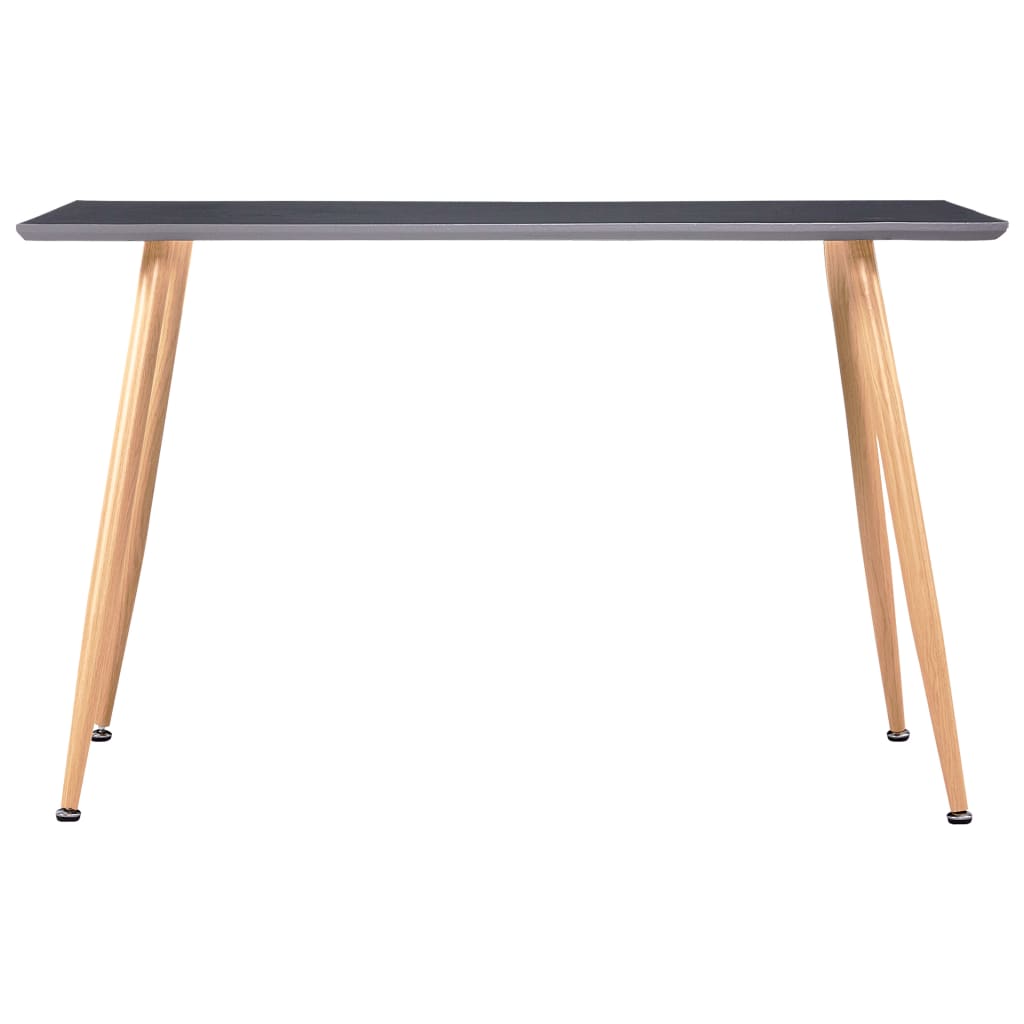 Blagovaonski stol sivi i boja hrasta 120 x 60 x 74 cm MDF
