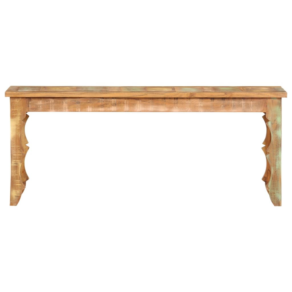 Klupa od masivnog obnovljenog drva 110 x 35 x 45 cm
