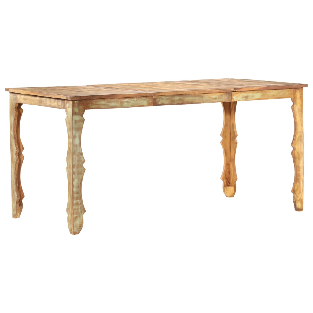 Blagovaonski stol od masivnog obnovljenog drva 160 x 80 x 76 cm