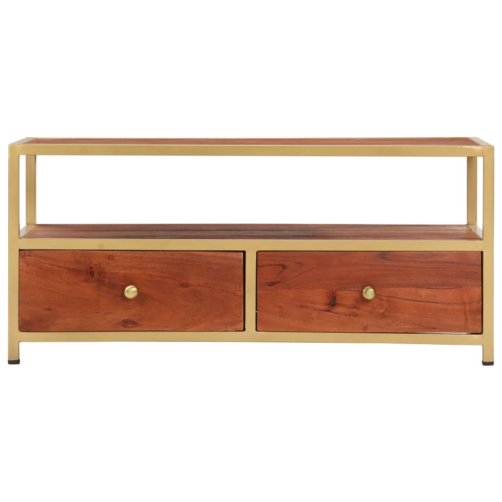 Stolić za kavu 90 x 50 x 40 cm od masivnog drva bagrema
