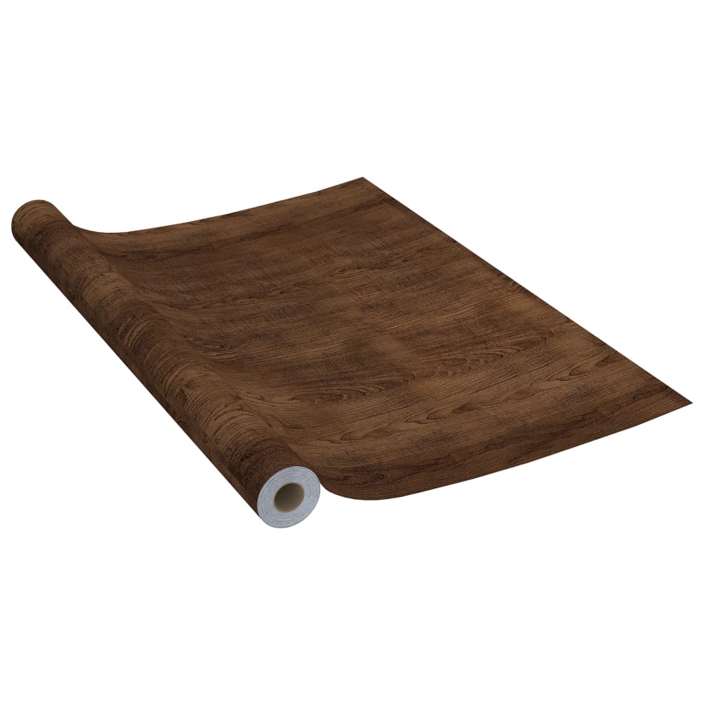 Samoljepljive folije za vrata 2 kom tamni hrast 210 x 90 cm PVC