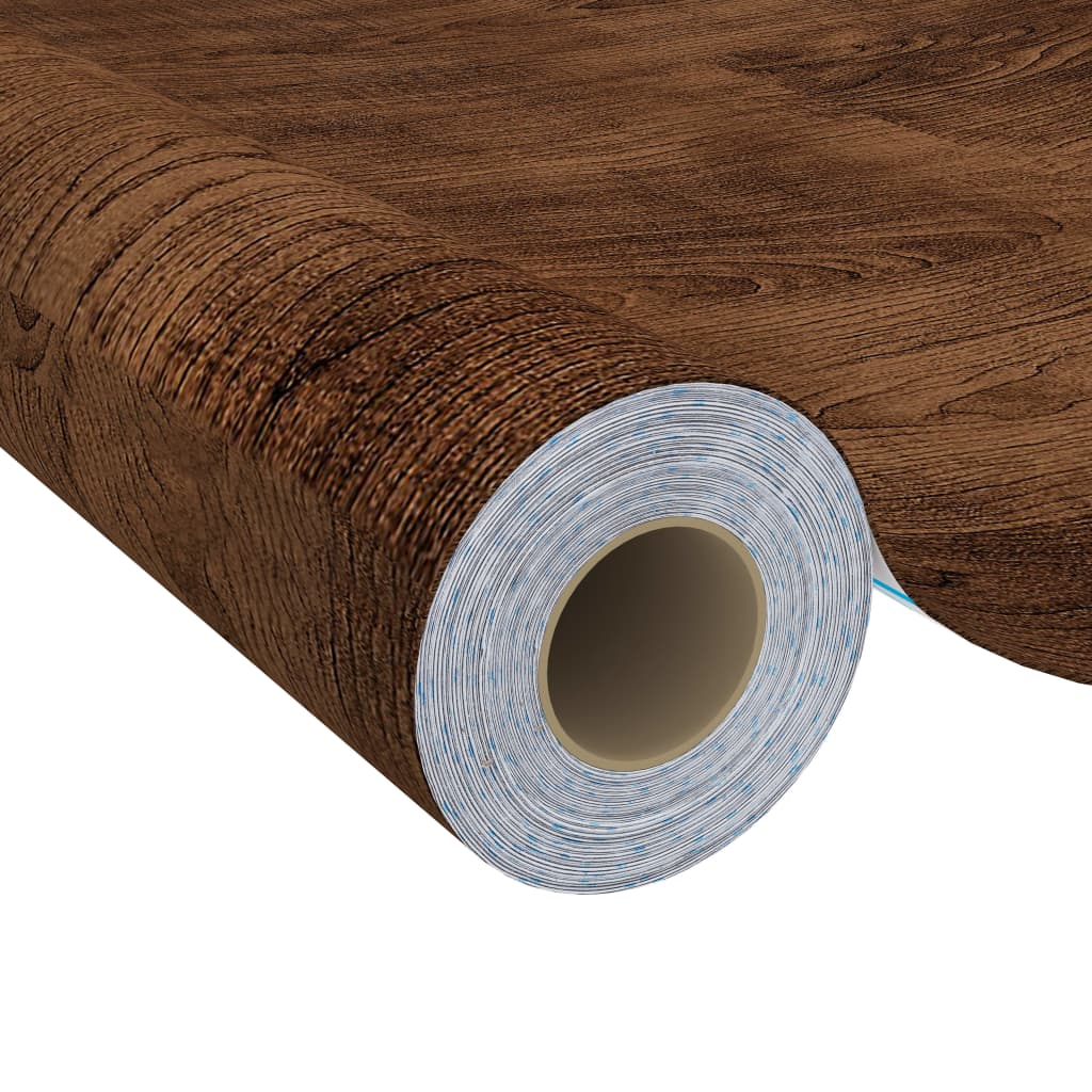 Samoljepljive folije za vrata 2 kom tamni hrast 210 x 90 cm PVC