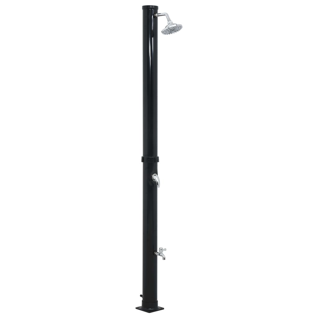 Solarni tuš crni 220 cm 20 L