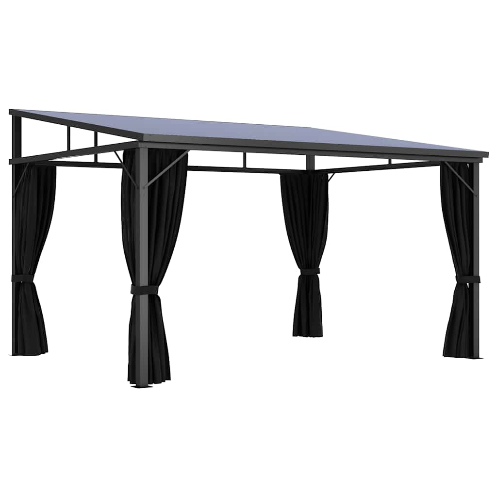 Sjenica sa zastorom 405 x 294 x 244 cm antracit