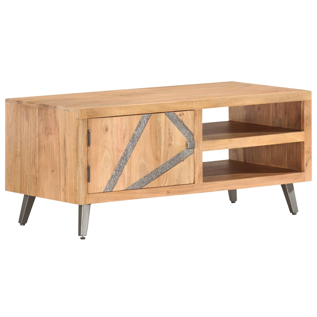 Stolić za kavu 90 x 45 x 40 cm od masivnog drva bagrema