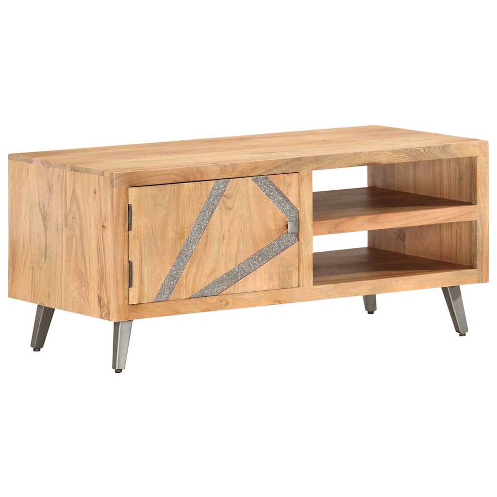 Stolić za kavu 90 x 45 x 40 cm od masivnog drva bagrema