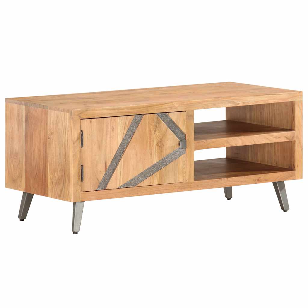 Stolić za kavu 90 x 45 x 40 cm od masivnog drva bagrema