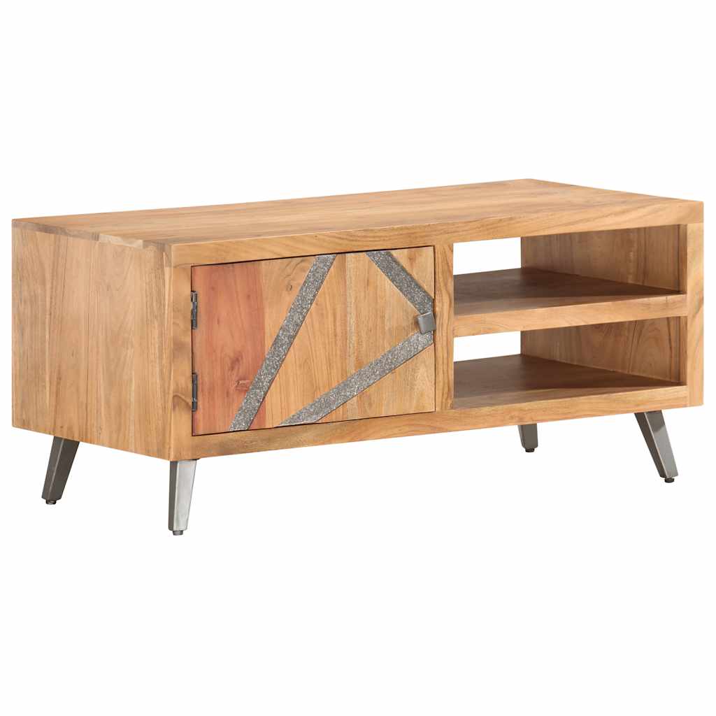 Stolić za kavu 90 x 45 x 40 cm od masivnog drva bagrema