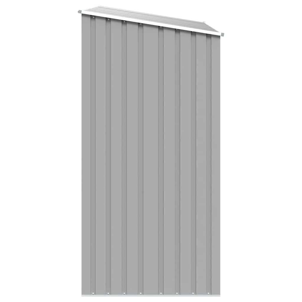 Vrtno spremište za drva sivo 245 x 98 x 159 cm pocinčani čelik
