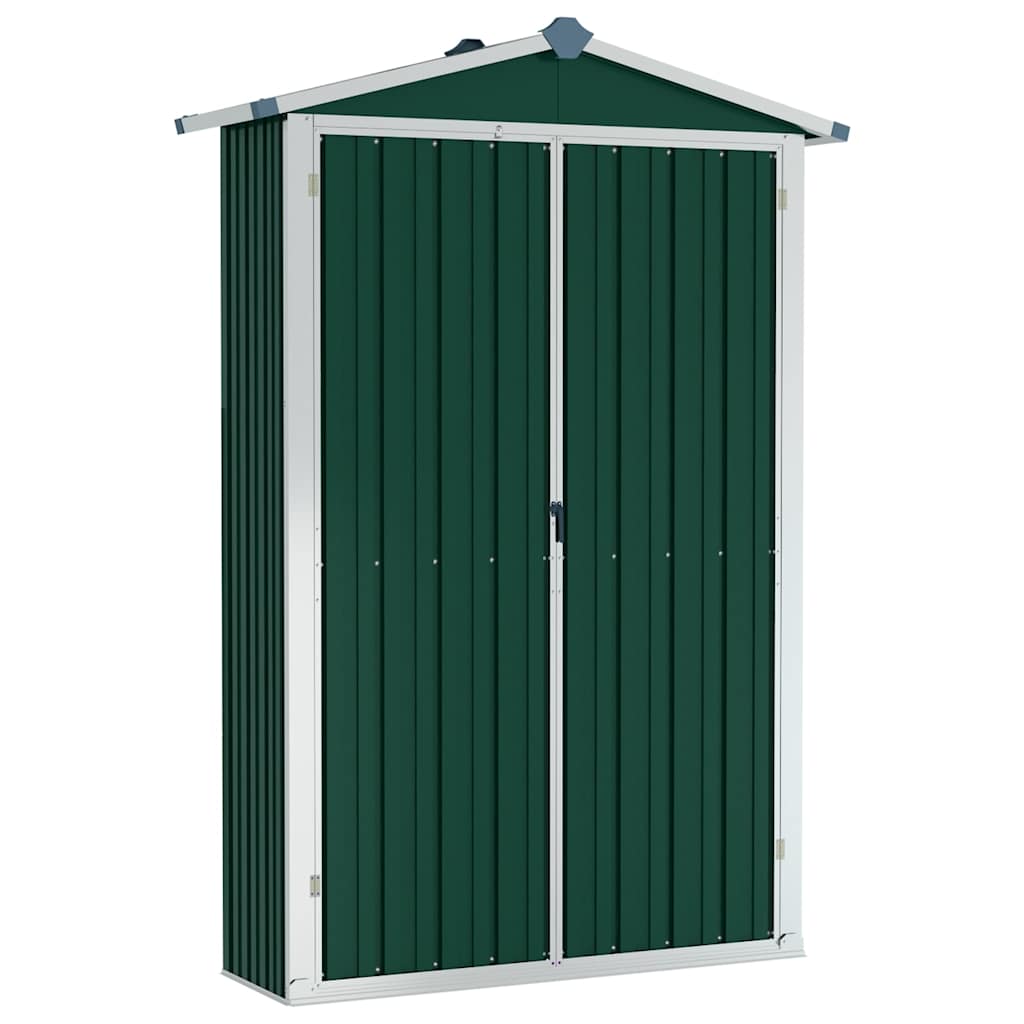 Vrtno spremište zeleno 116x45x175 cm od pocinčanog čelika