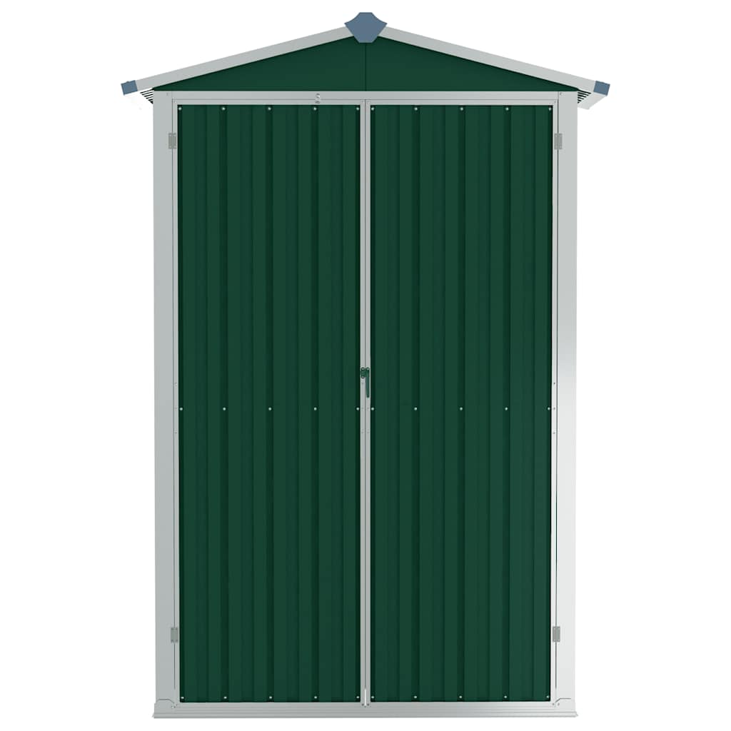 Vrtno spremište zeleno 116x45x175 cm od pocinčanog čelika