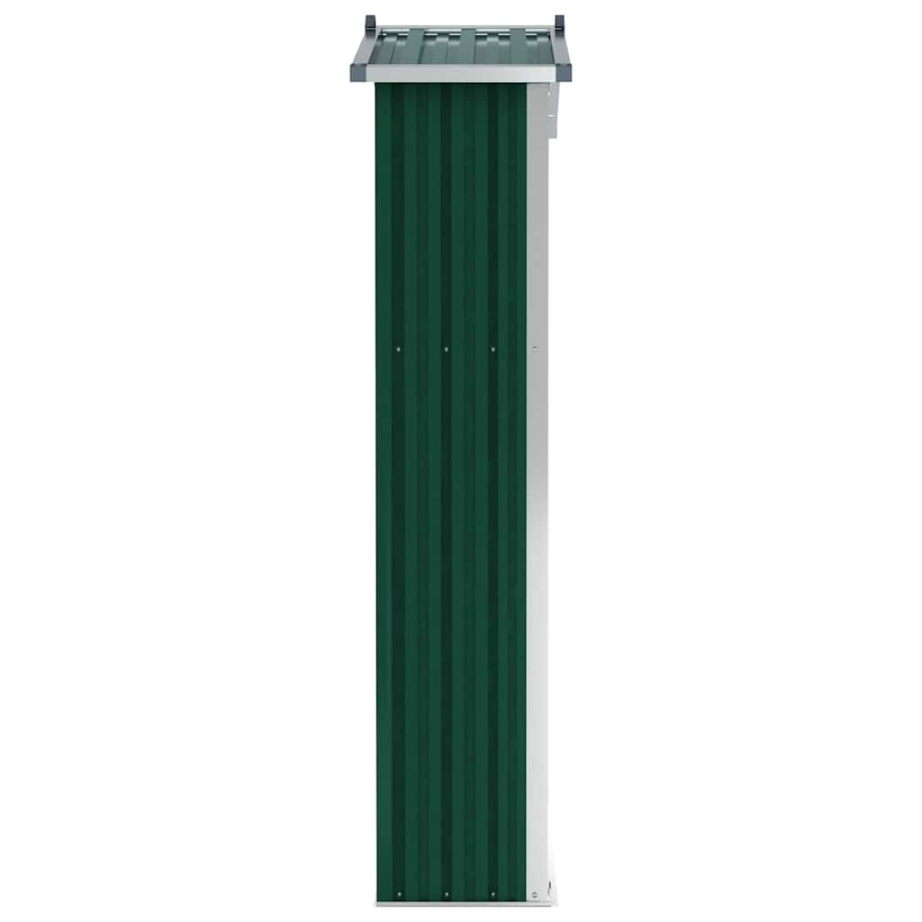 Vrtno spremište zeleno 116x45x175 cm od pocinčanog čelika