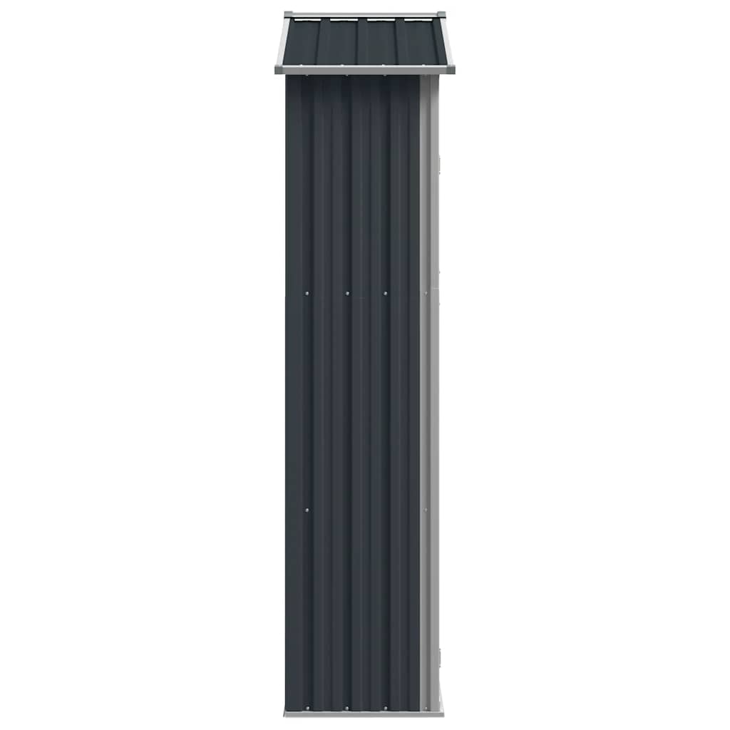 Vrtno spremište antracit 116x45x175 cm od pocinčanog čelika