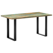 Blagovaonski stol od masivnog obnovljenog drva 160 x 80 x 75 cm