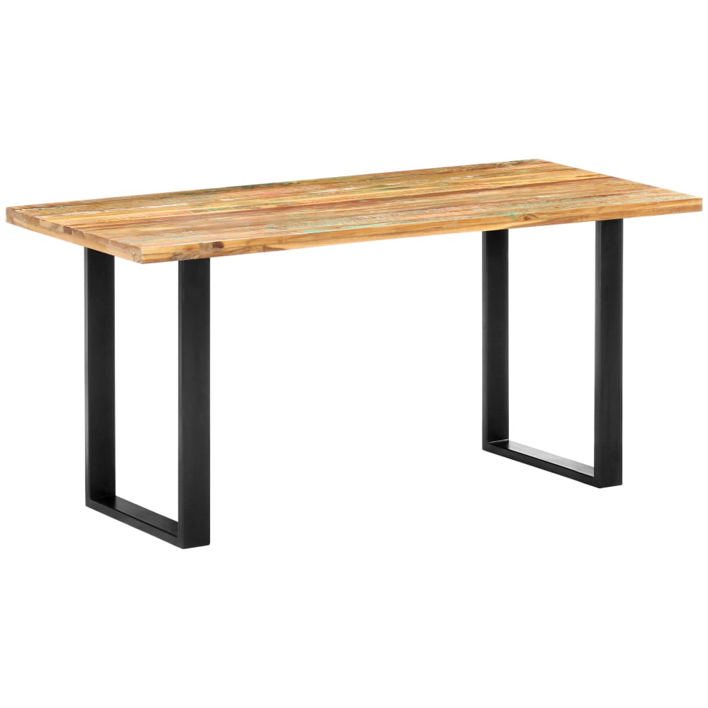 Blagovaonski stol od masivnog obnovljenog drva 160 x 80 x 75 cm