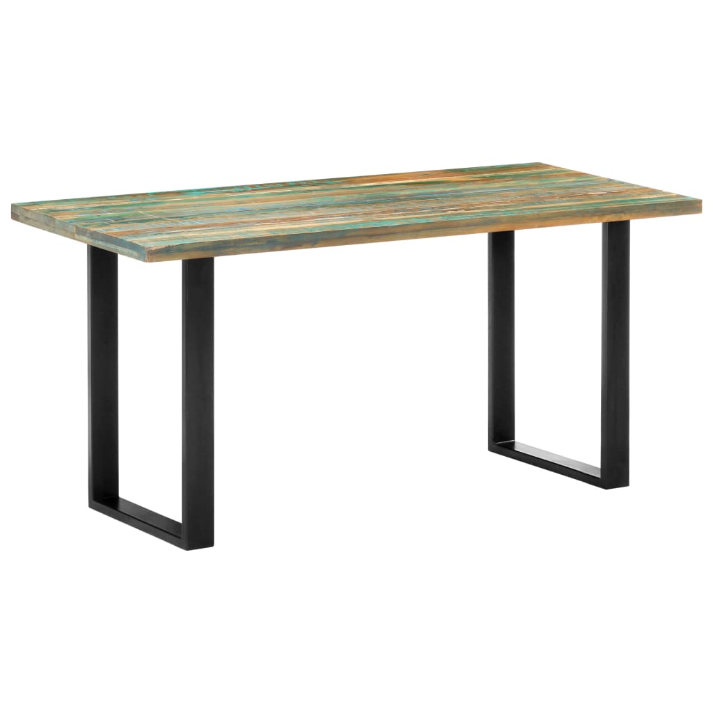 Blagovaonski stol od masivnog obnovljenog drva 160 x 80 x 75 cm