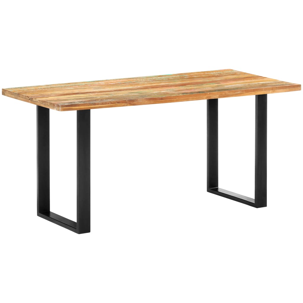Blagovaonski stol od masivnog obnovljenog drva 160 x 80 x 75 cm