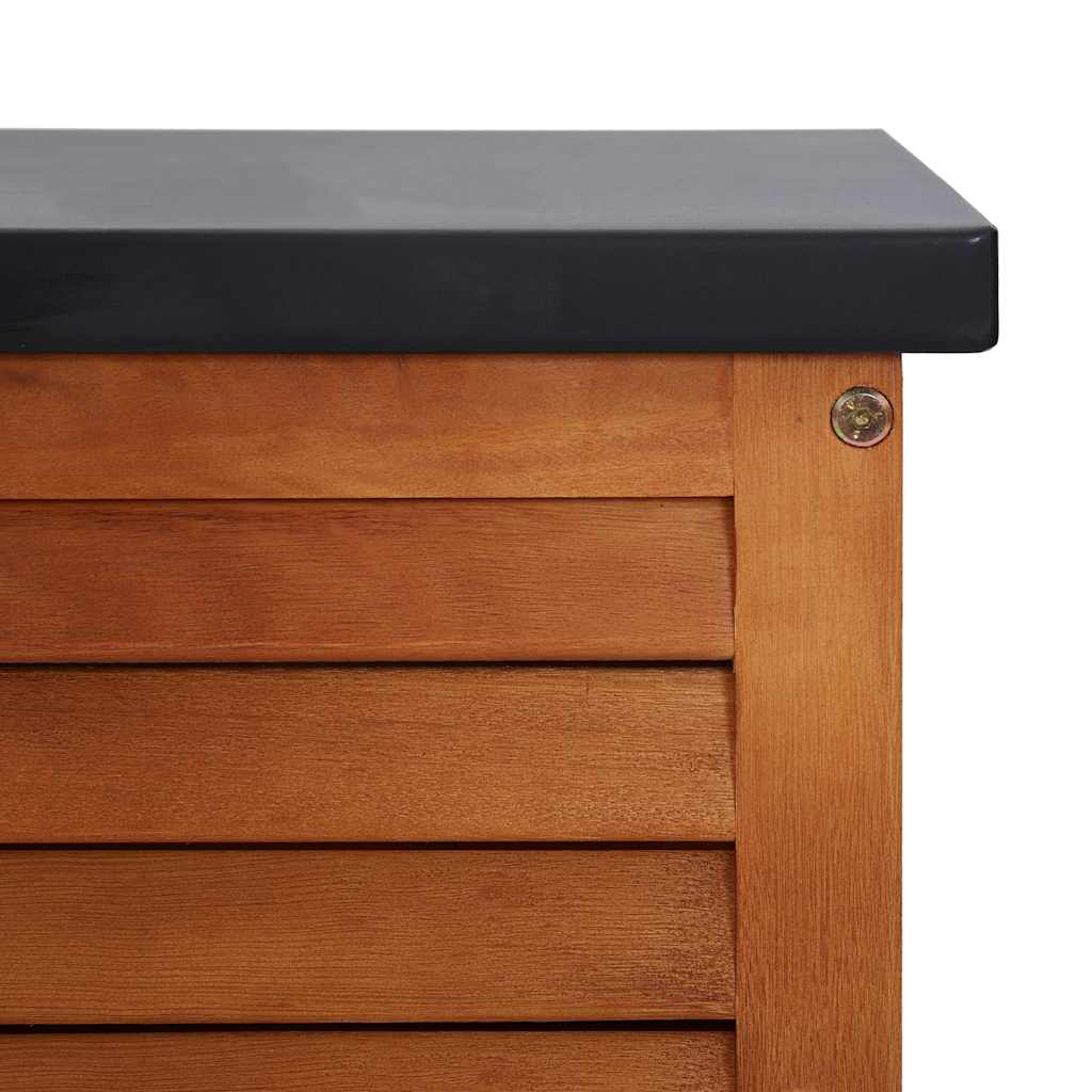 Vrtna kutija za pohranu 150x50x55 cm masivno drvo eukaliptusa