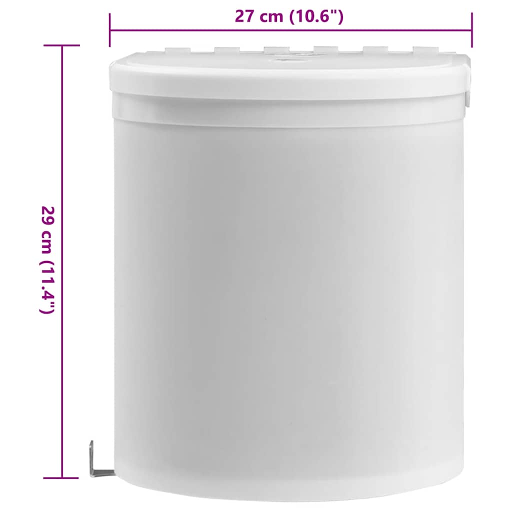 Ugradbena kuhinjska kanta za smeće plastična 8 L