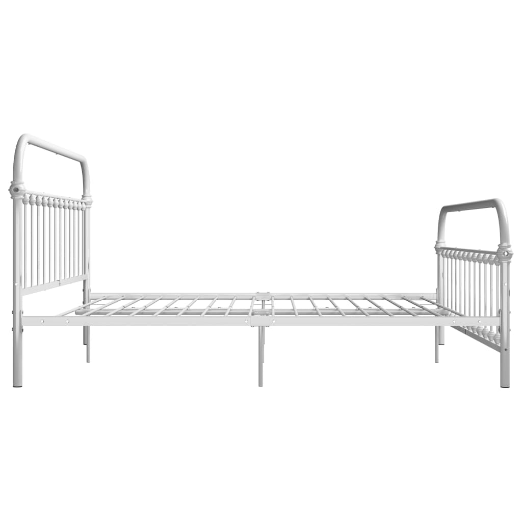 Okvir za krevet bijeli metalni 180 x 200 cm