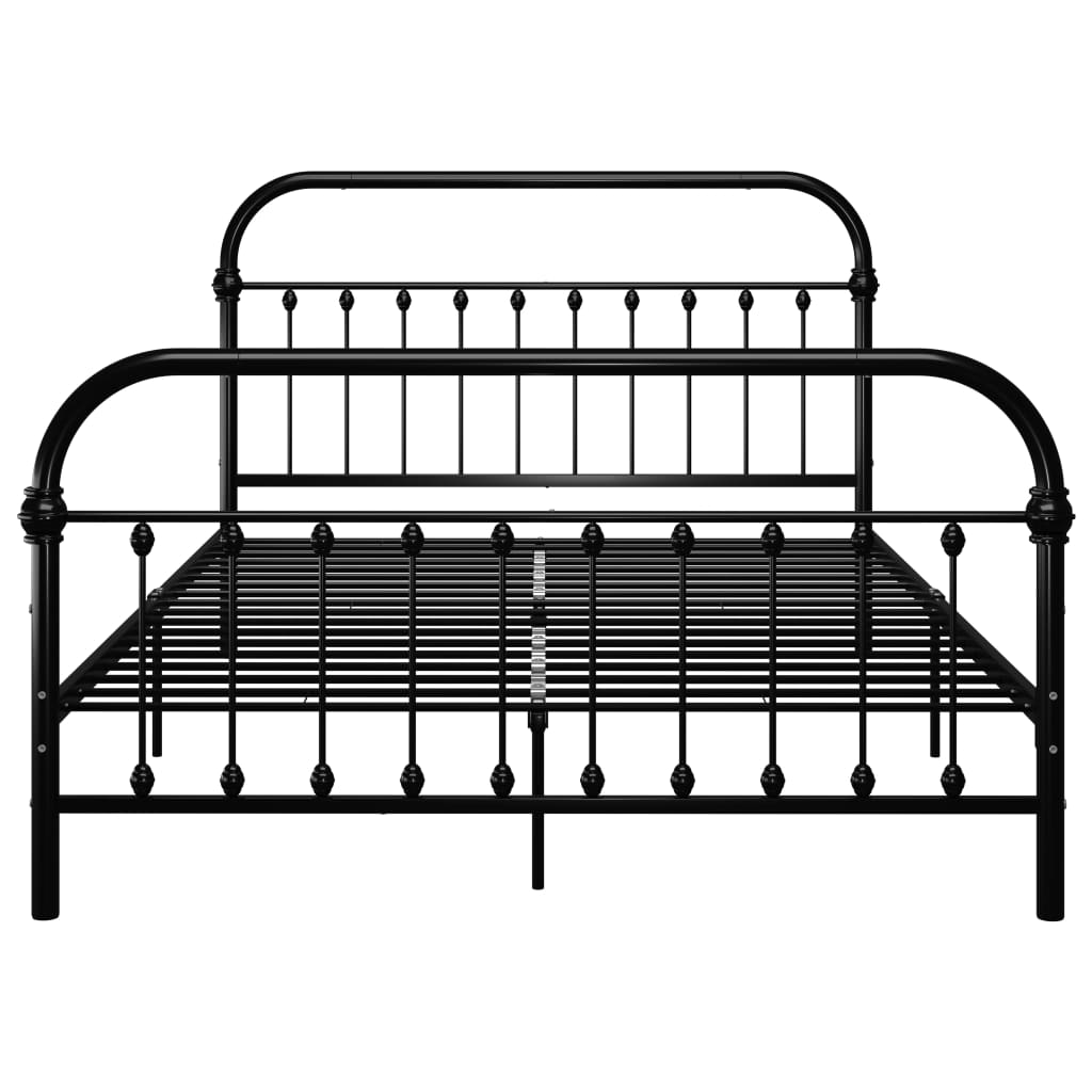Okvir za krevet crni metalni 120 x 200 cm