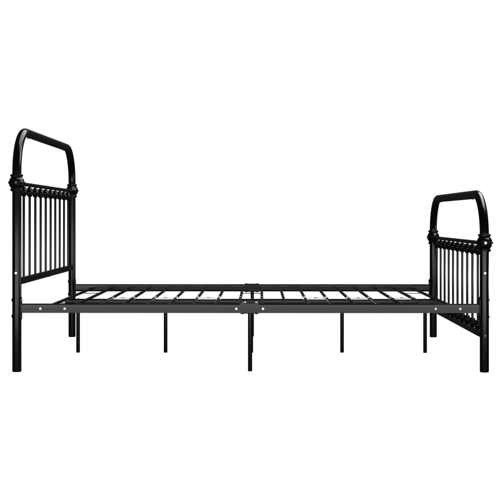 Okvir za krevet crni metalni 120 x 200 cm