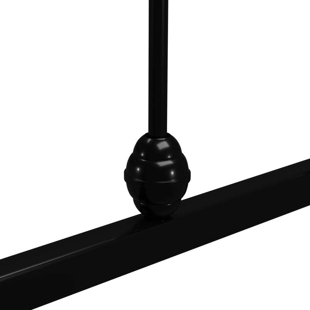 Okvir za krevet crni metalni 120 x 200 cm