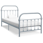 Okvir za krevet sivi metalni 100 x 200 cm