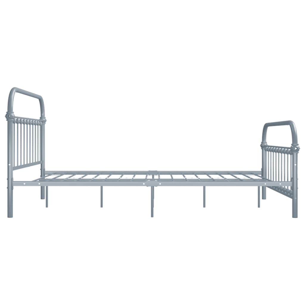 Okvir za krevet sivi metalni 120 x 200 cm