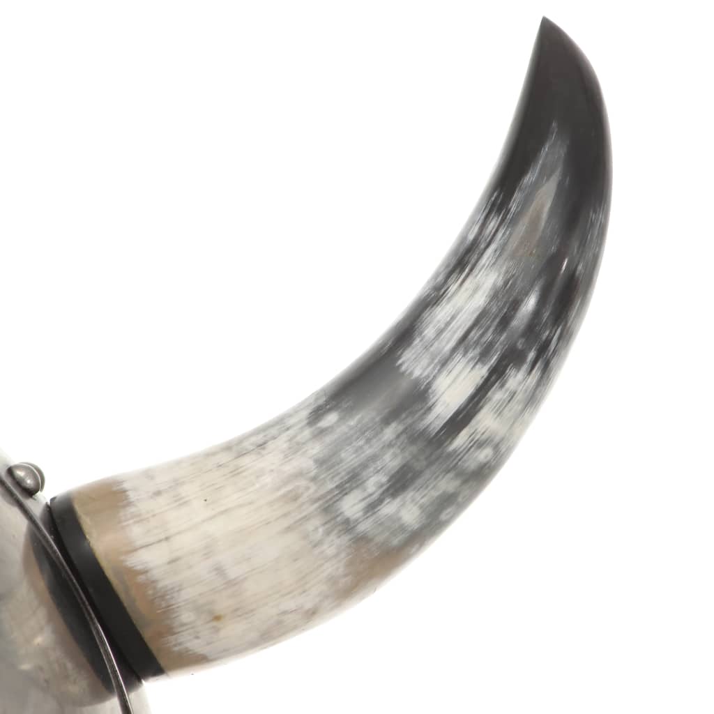 Fantastična vikinška kaciga za LARP srebrna čelična