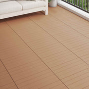 Pločice za decking 6 pcs Smeđa 60 x 30 cm Drvoplastična smjesa