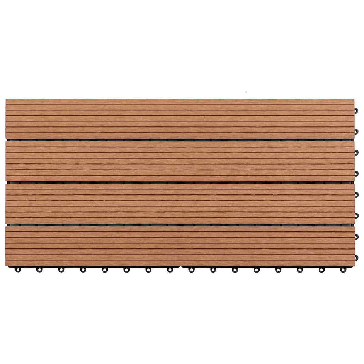 Pločice za decking 6 pcs Smeđa 60 x 30 cm Drvoplastična smjesa