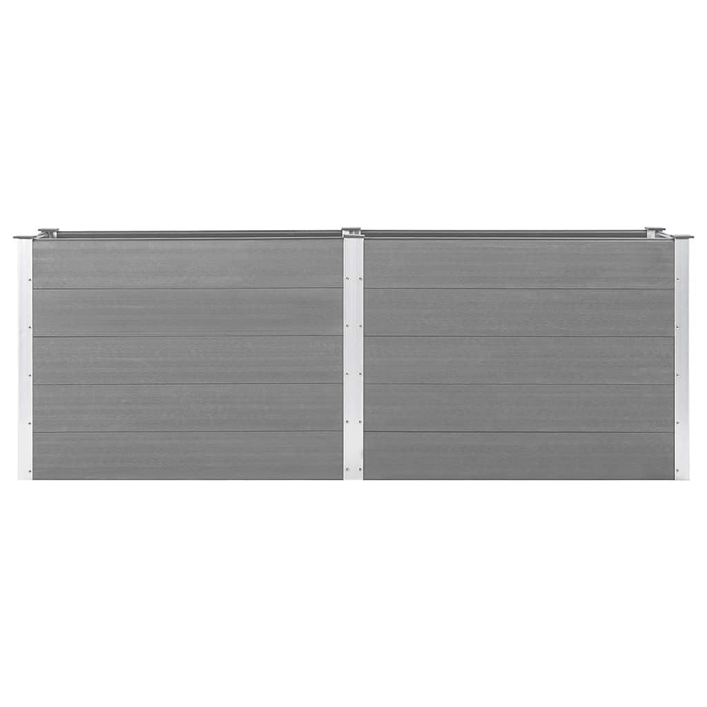 Vrtna posuda za sadnju 250 x 50 x 91 cm WPC siva