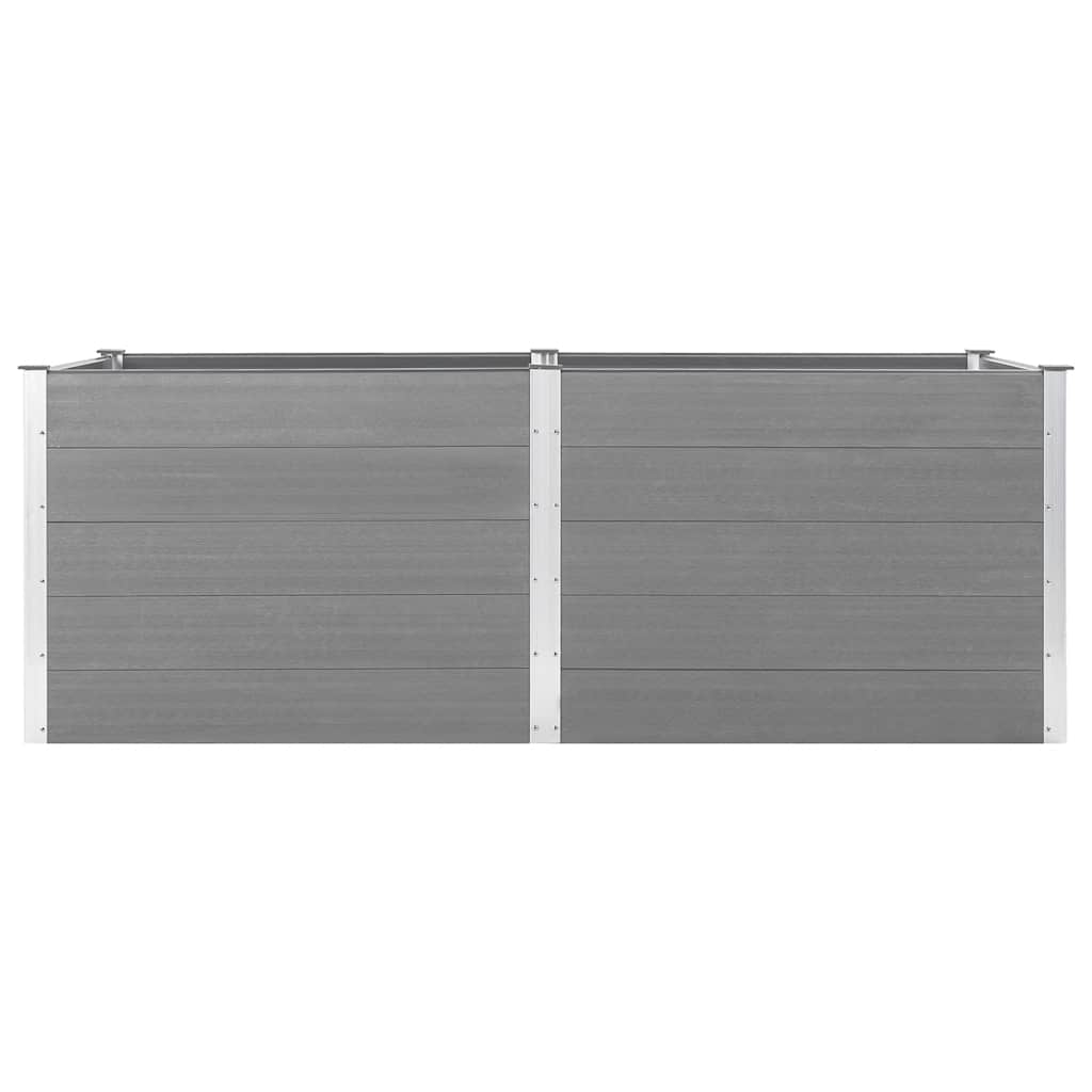 Vrtna posuda za sadnju 250 x 100 x 91 cm WPC siva