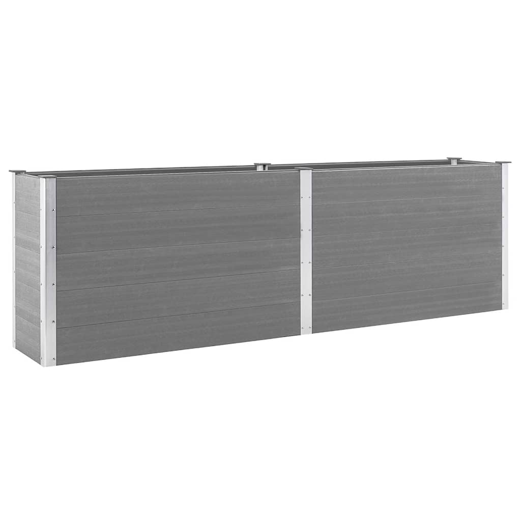 Vrtna posuda za sadnju 300 x 50 x 91 cm WPC siva