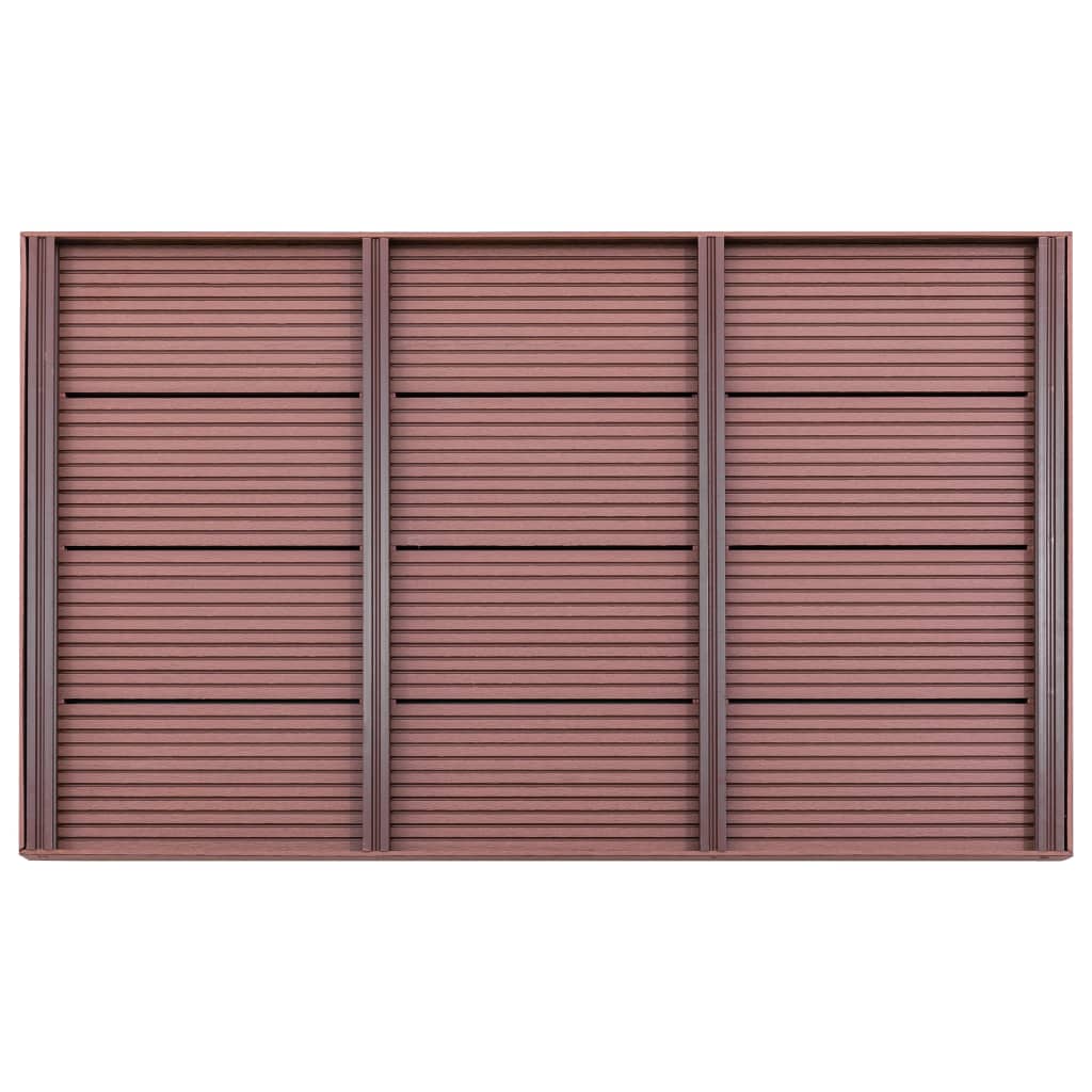 Podni element za solarni tuš smeđi 101 x 63 x 5,5 cm WPC