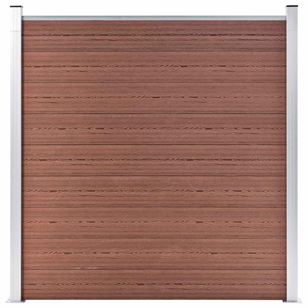 Vrtna ograda WPC 180 x 186 cm smeđa