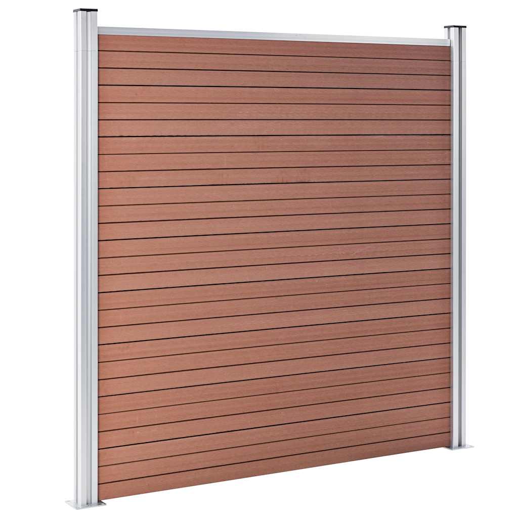Vrtna ograda WPC 180 x 186 cm smeđa